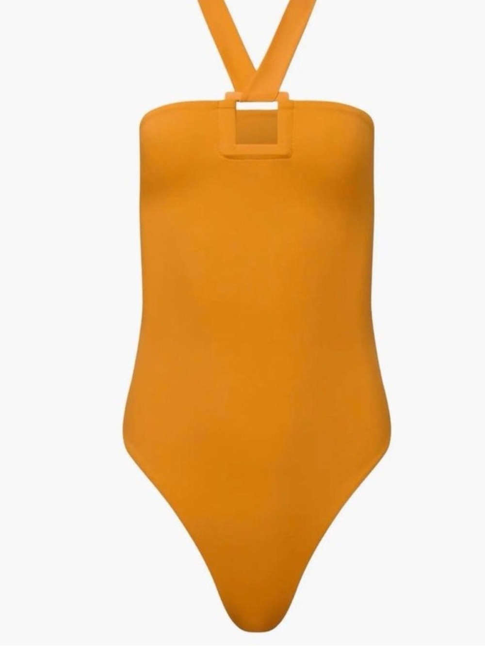 Onia Orange One Piece Halter Neck Swimsuit - NEW
